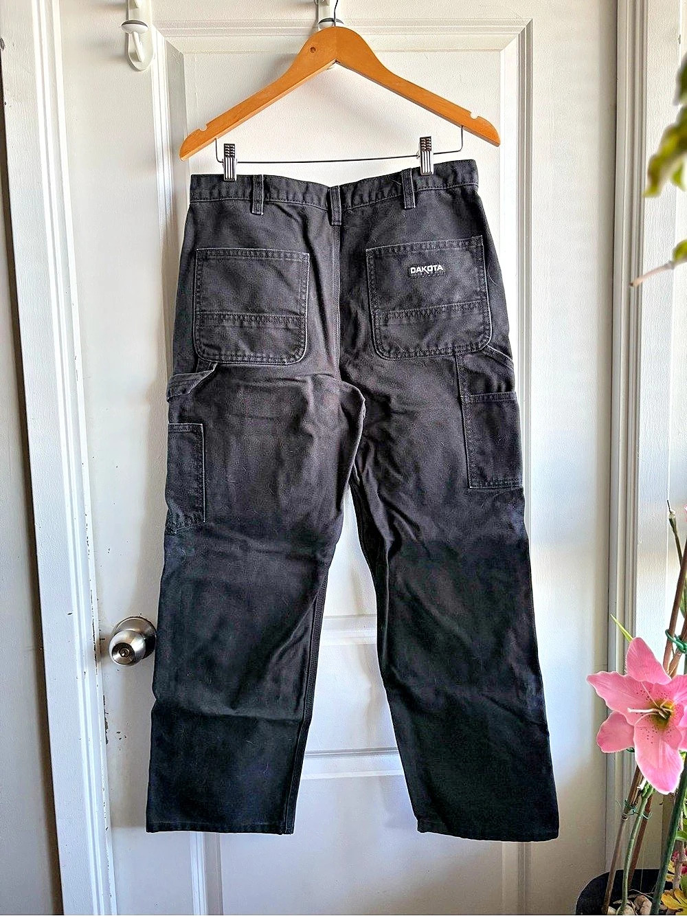 🛠️ Black Dakota Double Knee Carpenter Pants - 32x30 Workwear Skater Gorpcore